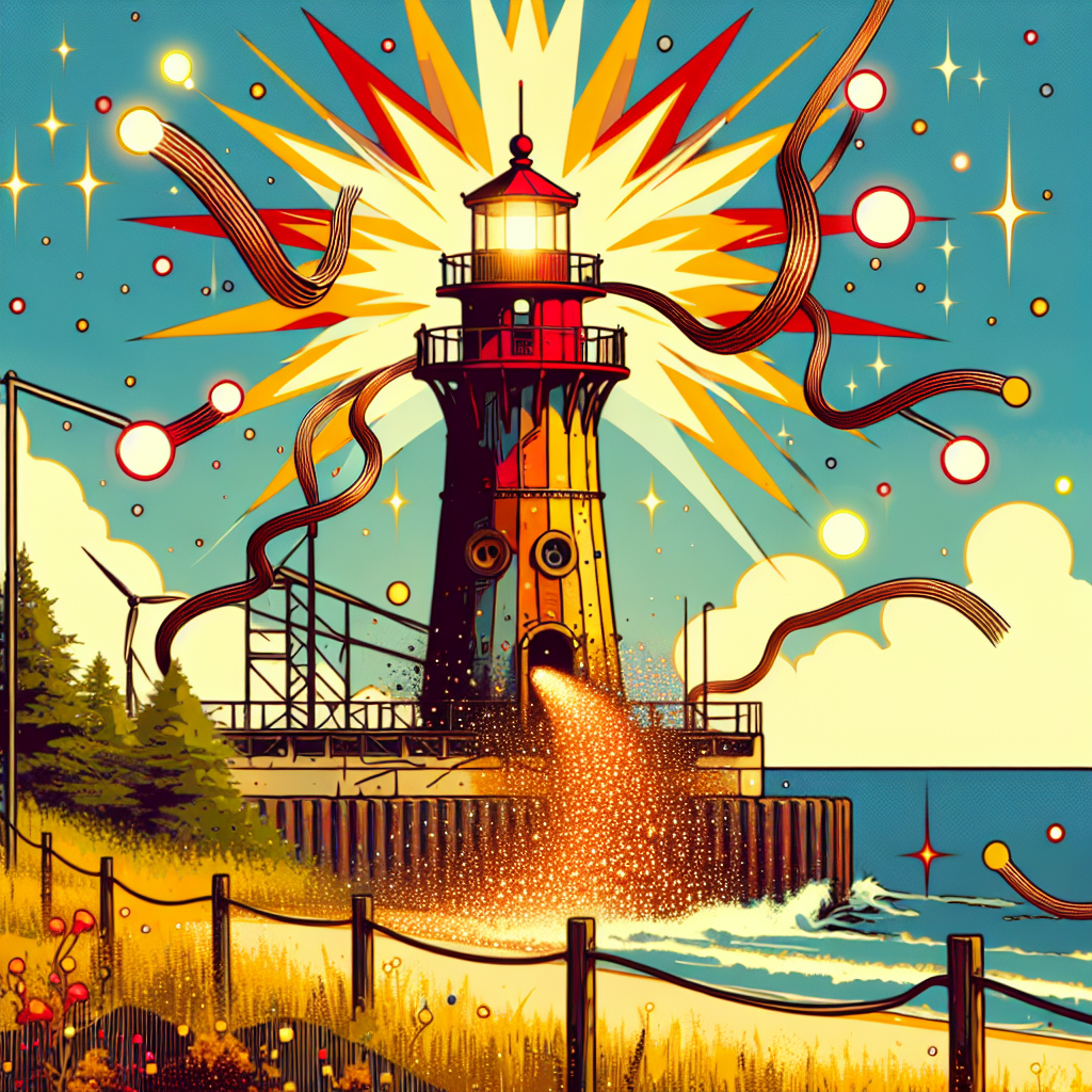 Kupferdrahtbeben im Sonnenturm