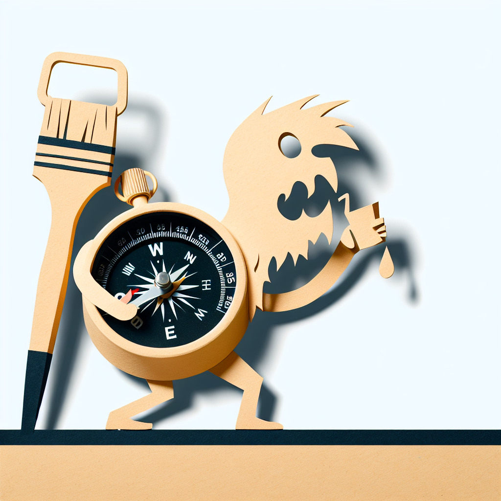 Durstiger Kompass und Pinselphantom