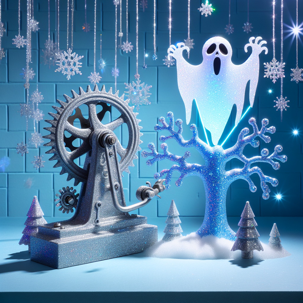 Tanz der Glitzer-Gefrierspirale