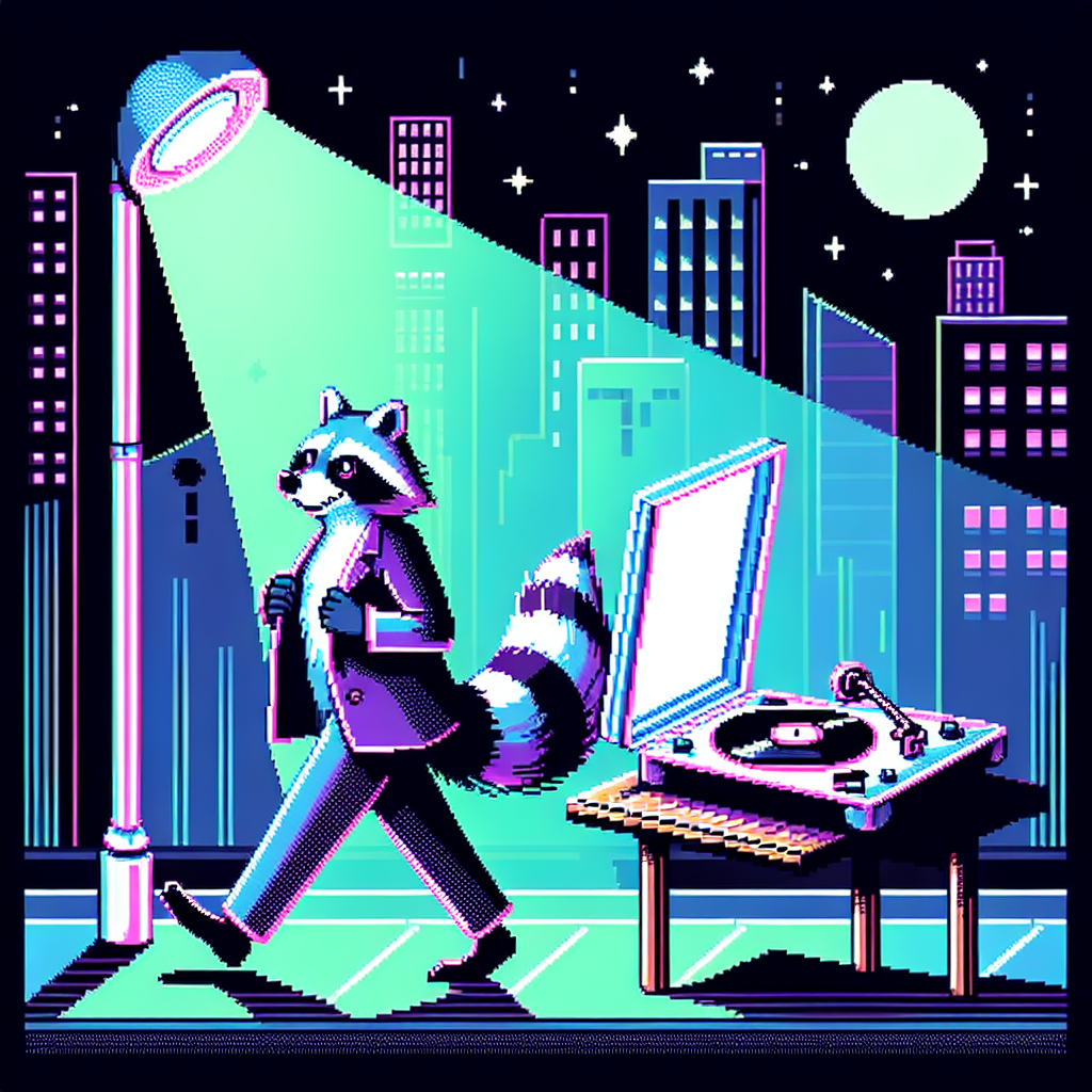 Rückwärts tanzende Vinylschwänze