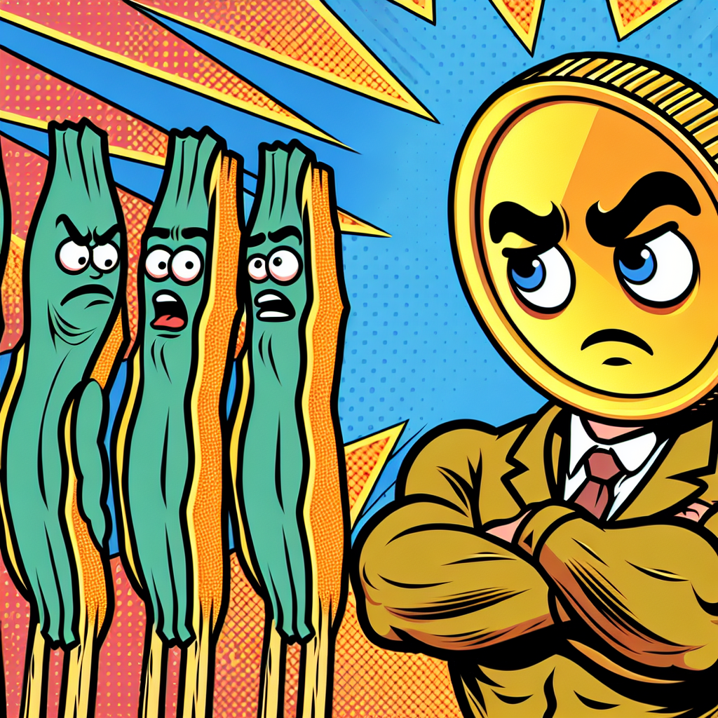 Goldmünze im Fischstäbchenschock