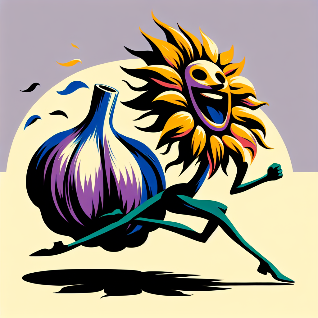 Knoblauchjagd der Sonnenblume