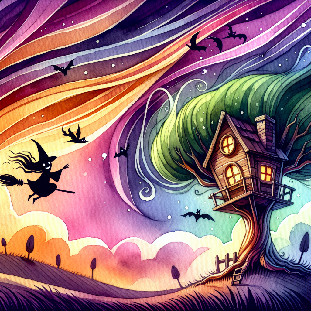 Wirbelwind-Baumhaus im Besen-Ansturm