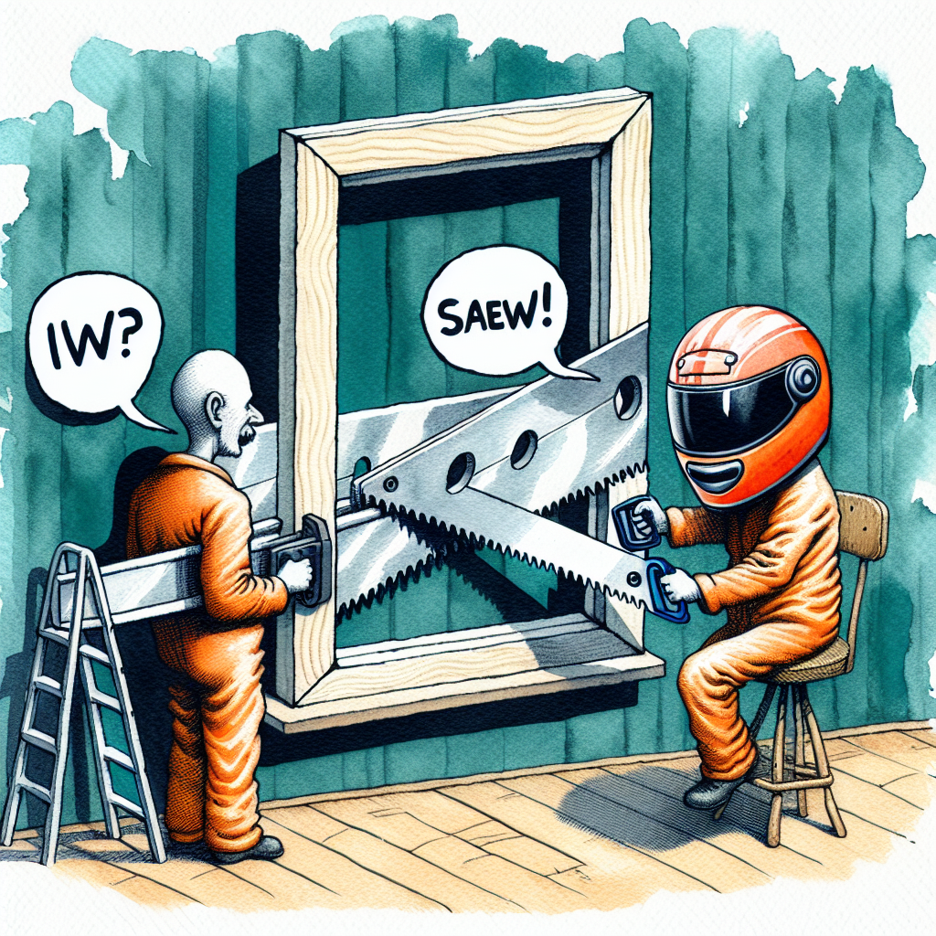 Helmflüstern am Sägebankfenster