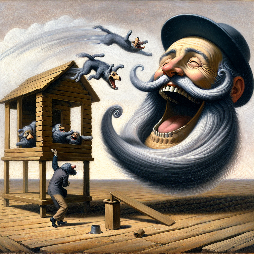 Kamm des lachenden Hundedrehs