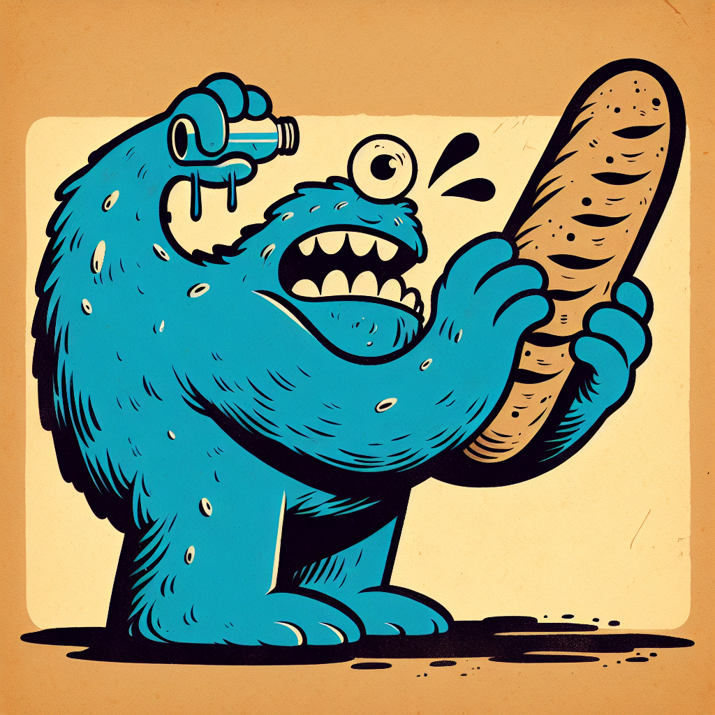 Baguette-Requiem des Durstmonsters