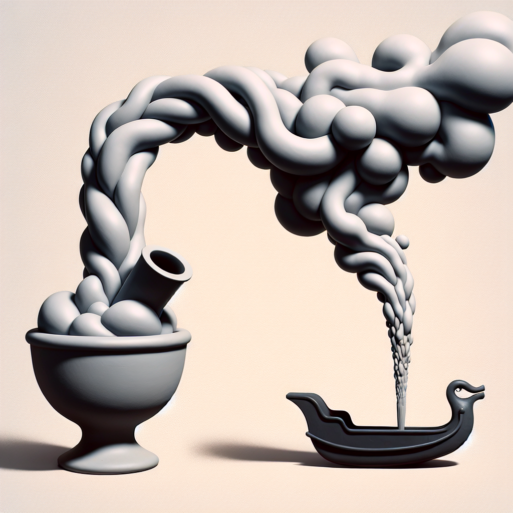 Dampfender Pfeifenpaddler Traum