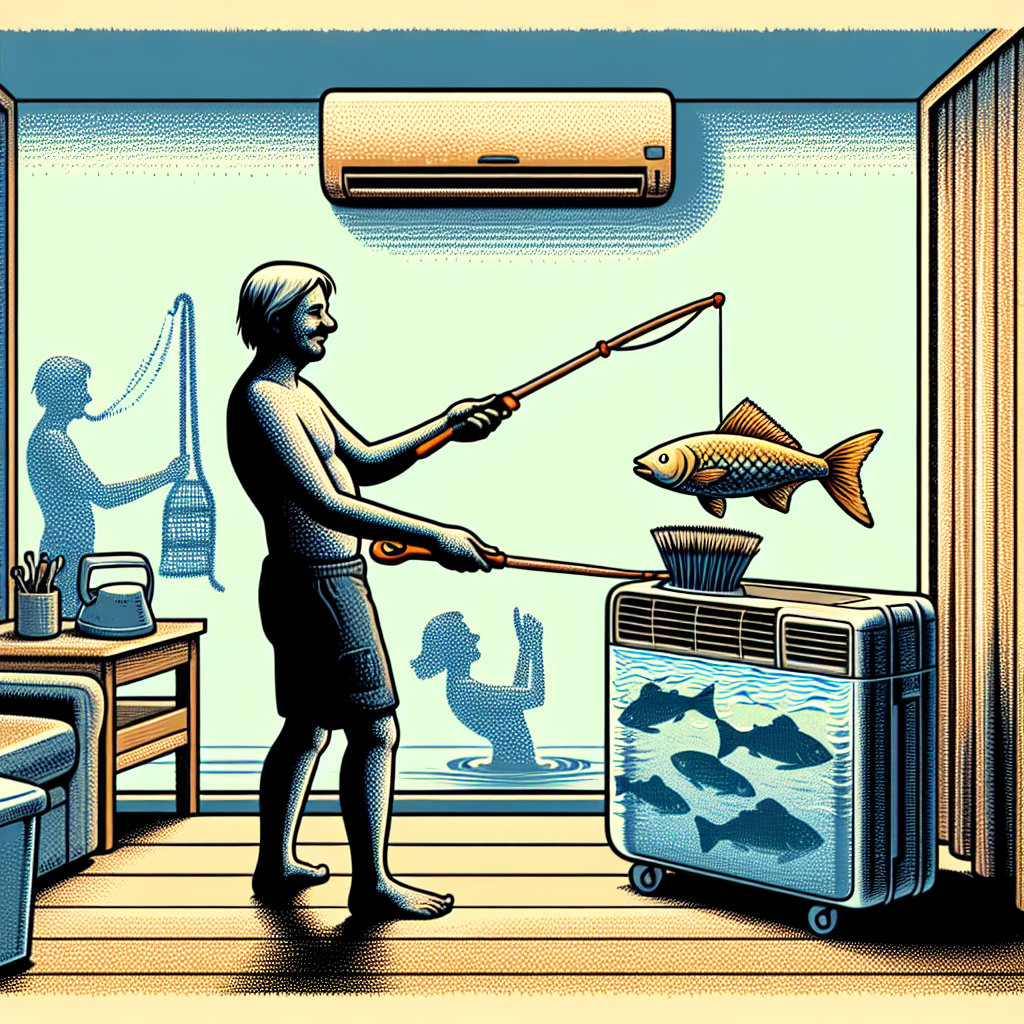 Fischfang mit dem Spülbürstenzauberer