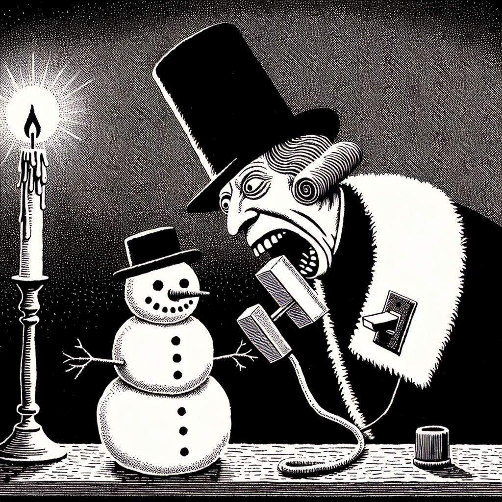 Schneemannbiss und Lichtkleberei