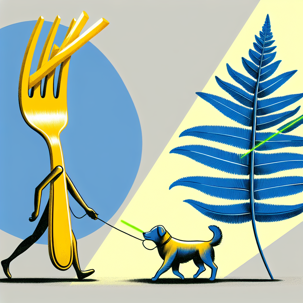 Laserfarn und der bellende Besteckspaziergang