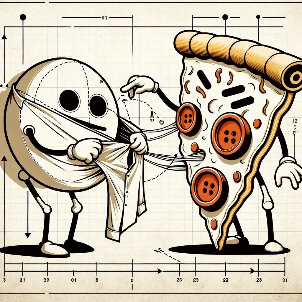 Die knautschige Pizzapatenttasche und der tanzende Knopfzirkel