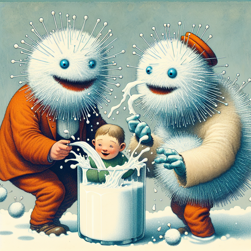 Frostige Nadelträume im Milchmeer